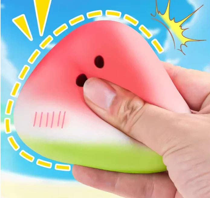 1pc Squishy Watermelon Fidget Toy Anti-Stress Slow Rising Fruit Pinch Squeeze Stress Reliever Funny Pressure Reducer Prop