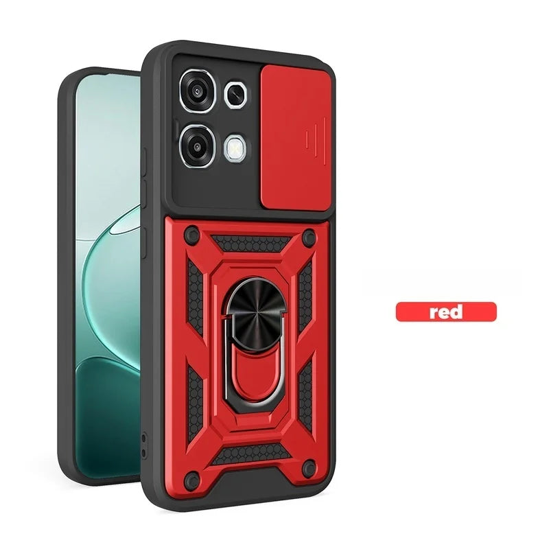 Armor Funda For OPPO A6 Pro 5G Case Slide Lens Protect Car Magnetic Holder Ring Phone Case For Oppo A 6 Pro A6Pro 4G Back Cover