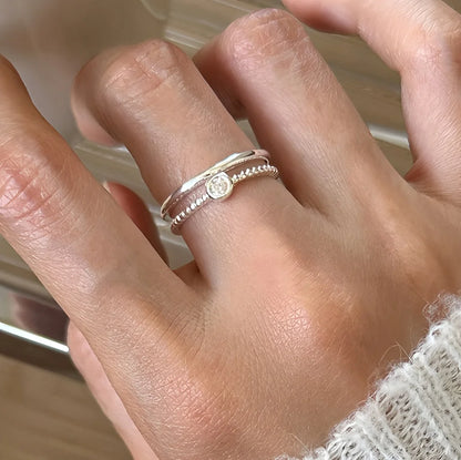 PANJBJ 925 Sterling Silver Lotus Ring For Women Retro TextureJewelry Irregular Creativity Adjustable Jewelry Party Gift Dropship