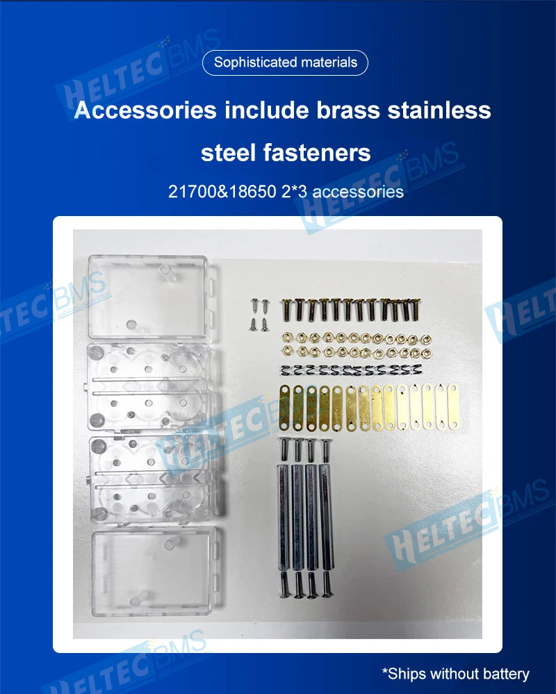 DIY Energy Storage Kit 18650 21700 Battery Holder Case Box Bracket Slot PC Plastic Material Support 6P 8P Splicable No Soldering