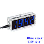 Colorful DIY Digital Clock Kit Display Date Week Temperature Alarm Soldering Project Learning Practice Solder Diy Electronic Kit