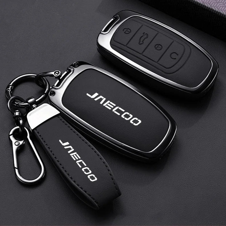 Car Key Case for Chery Jaecoo J7 7 PHEV J5 5 EV 2025 J8 8 2026 Keychain Remote Cover Shell Housing Ring Holder Fob Accessories