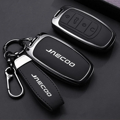 Car Key Case for Chery Jaecoo J7 7 PHEV J5 5 EV 2025 J8 8 2026 Keychain Remote Cover Shell Housing Ring Holder Fob Accessories