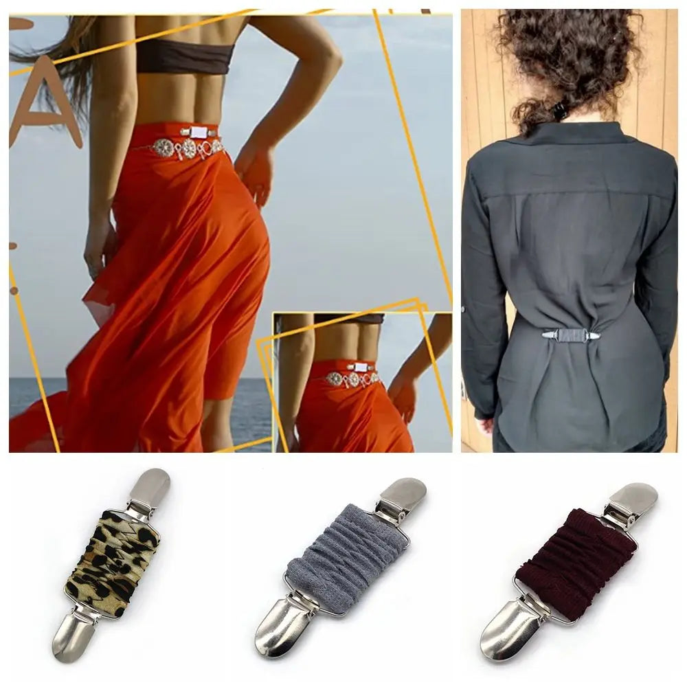 Color Dress Clips Back Cinch for Women Kids Cardigan Collar Clips to Tighten Dress Fit Dress Cinch Clips Shirt Clips Shawl Clip