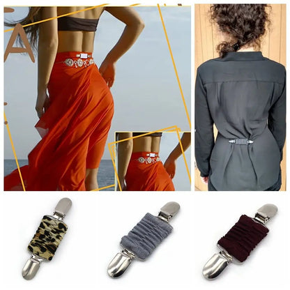 Color Dress Clips Back Cinch for Women Kids Cardigan Collar Clips to Tighten Dress Fit Dress Cinch Clips Shirt Clips Shawl Clip