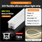 LED flexible silicone light strip embedded 24V waterproof tubing linear lamp concealed installation flexible soft light strip