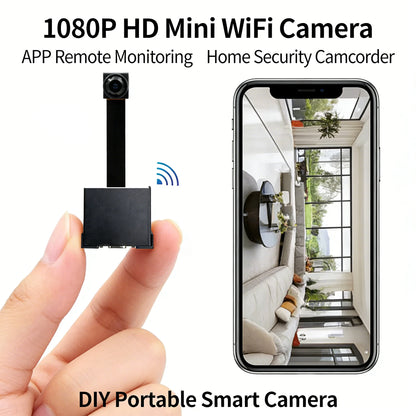 Upgraded Version 4K HD Mini WiFi Camera Supports Remote Viewing Motion Detection Home Nanny Style DIY Camera Supports SD Card