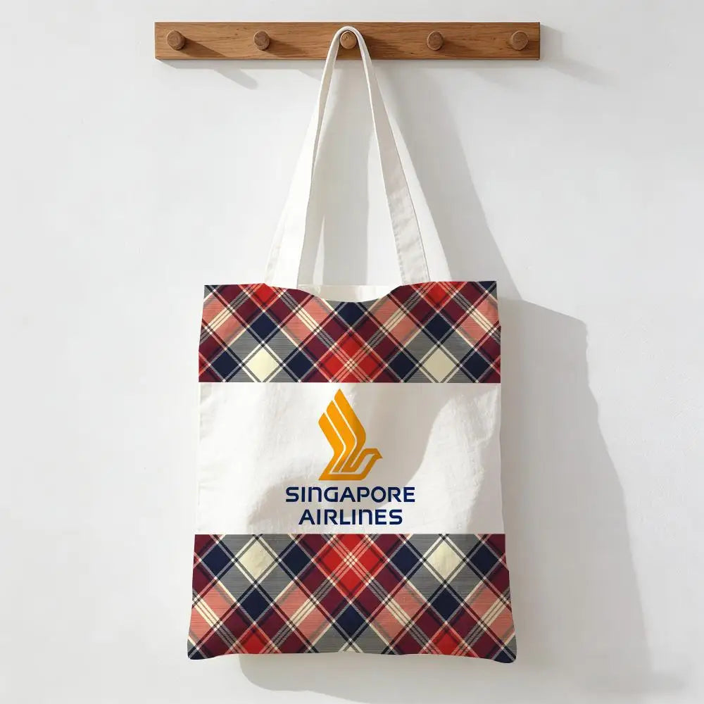 Singapore Airlines Storage Bags Handbag Women Casual Underarm Top Handle Bag Lady Shopping Travel Bags