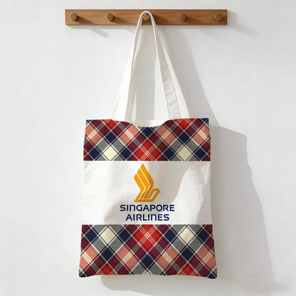 Singapore Airlines Storage Bags Handbag Women Casual Underarm Top Handle Bag Lady Shopping Travel Bags