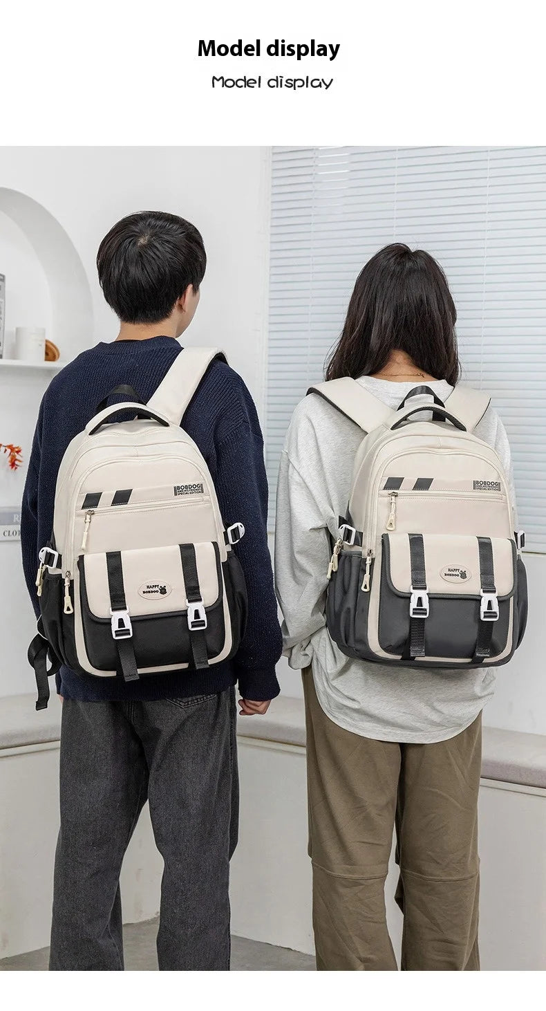 New School Bag with High Appearance Level Junior High School Backpack Large Capacity Primary School Backpack Ins Wind
