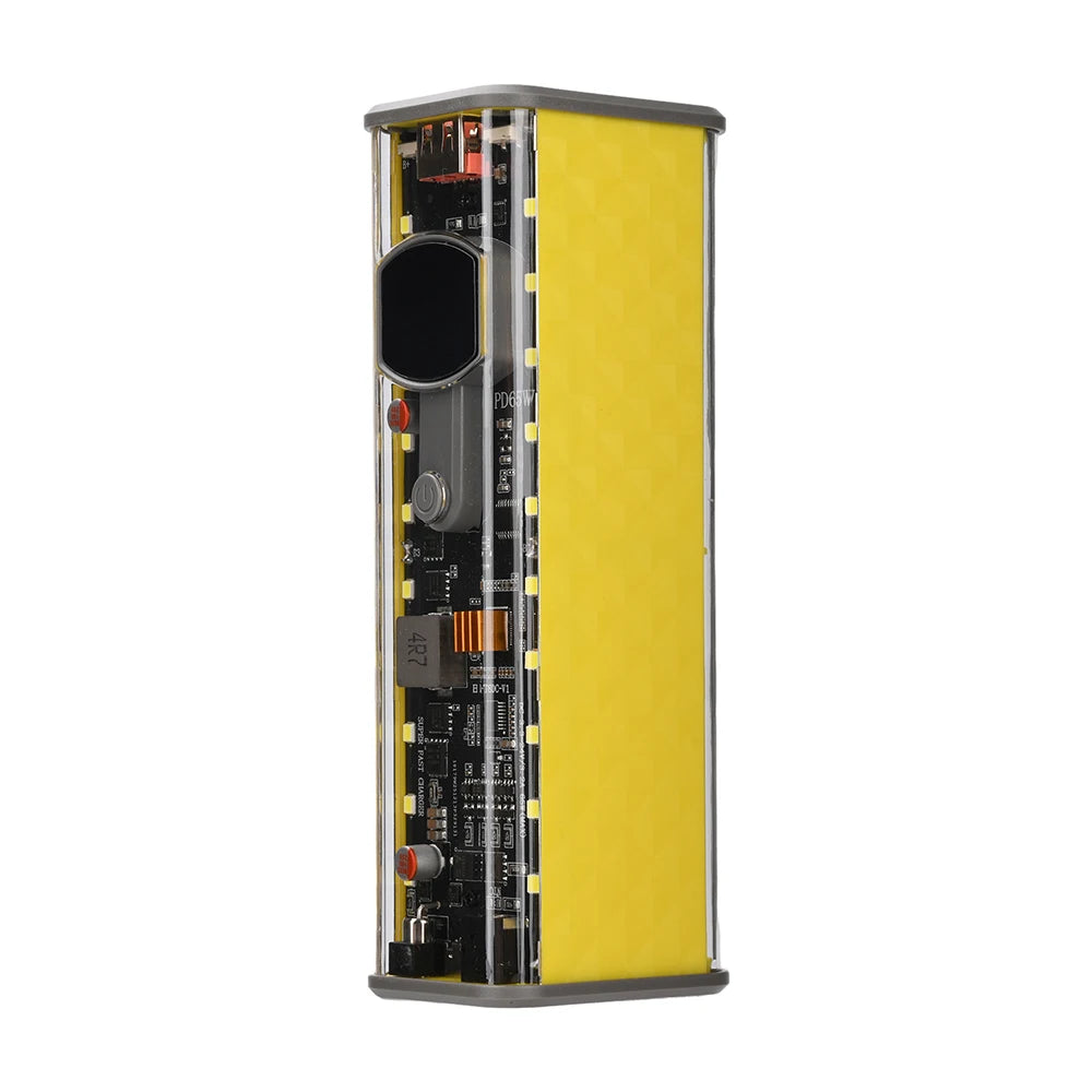 PD65W 45W Super Fast Charging DIY Power Bank Case Weld-Free 8-Cell 18650 Battery Storage Box Daul USB Type C Output