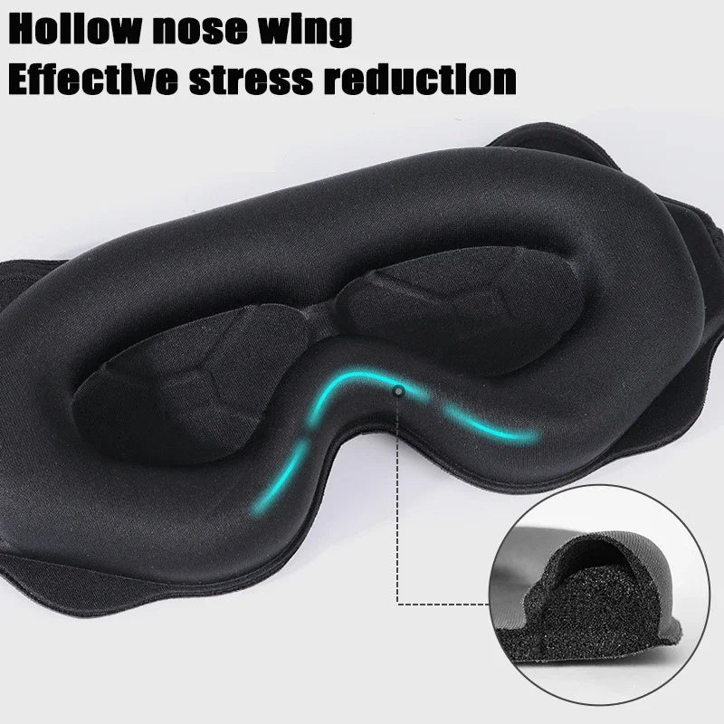 3D Sleeping Mask Block Out Light Sleep Mask For Eyes Soft Sleeping Aid Eye Mask for Travel Eyeshade Night Breathable Slaapmasker