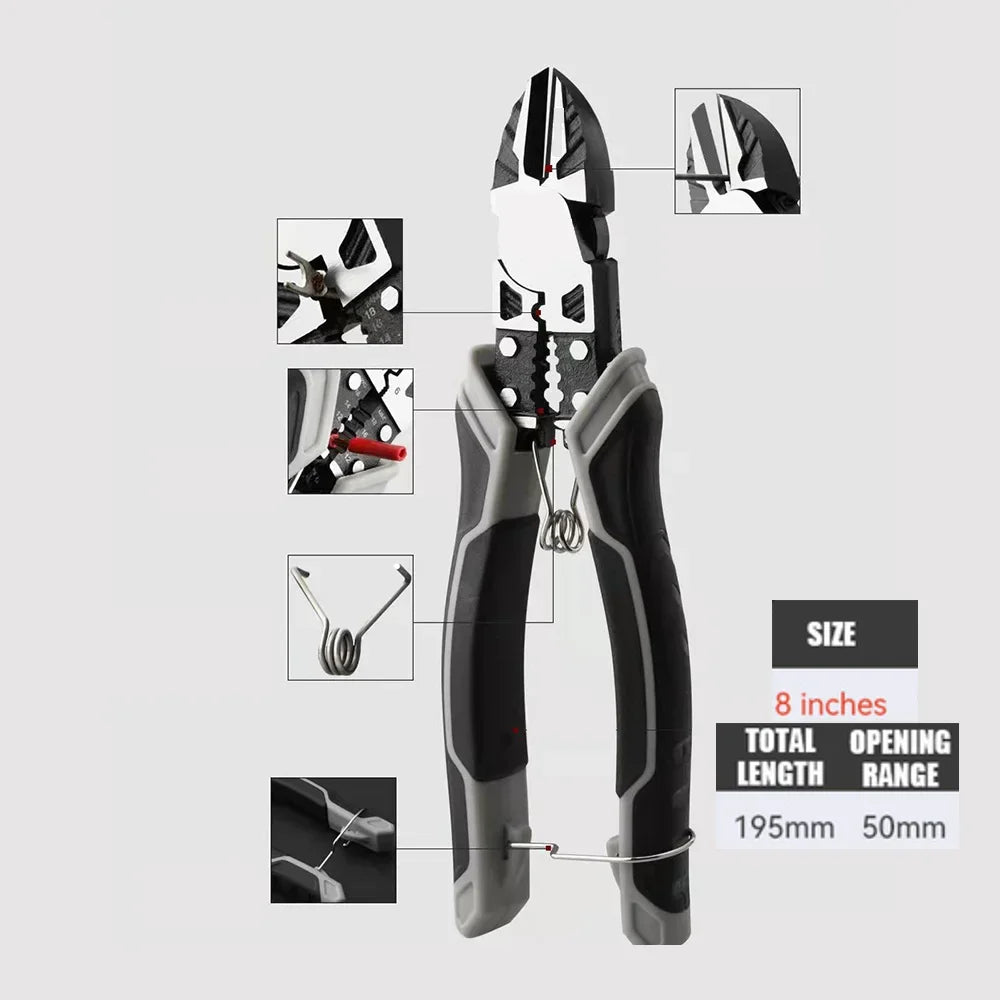 Universal Multifunctional Series: Diagonal Pliers, Needle Nose Pliers, Wire Cutters - Electrician Hardware Tools