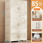 Foldable Baby Closet Plastic Infant Wardrobe Children's Clothing Storage Cabinet for Home Bedroom No Installation Needed