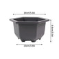 Rectangular Square Flowerpots Imitation Purple Clay Succulent Plants Pots Oval Pots Outdoor Garden Landscape Bonsai Pot Trays