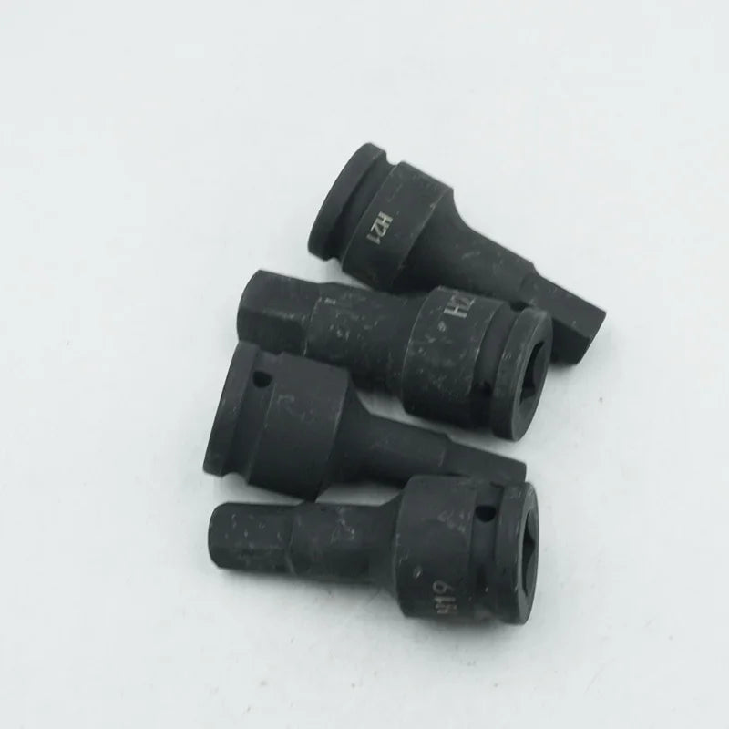 3/4 Inch 100mm Impact Screwdriver Hex Bit Socket Electric Wrench Drill Adapter H12 to H32 Cr-Mo Hand Tool for Auto Repair