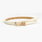 PU Leather Women Thin Belt Simple Solid Color Versatile Pin Buckle Thin Belt Dress Decoration Women Designer Belts NXD00