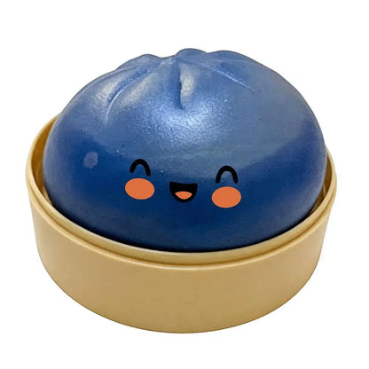 Rainbow Dumpling Squishes Stress Ball Reusable Low Rebound Decompression Toy Soft Dough Ball for Adults & Kids