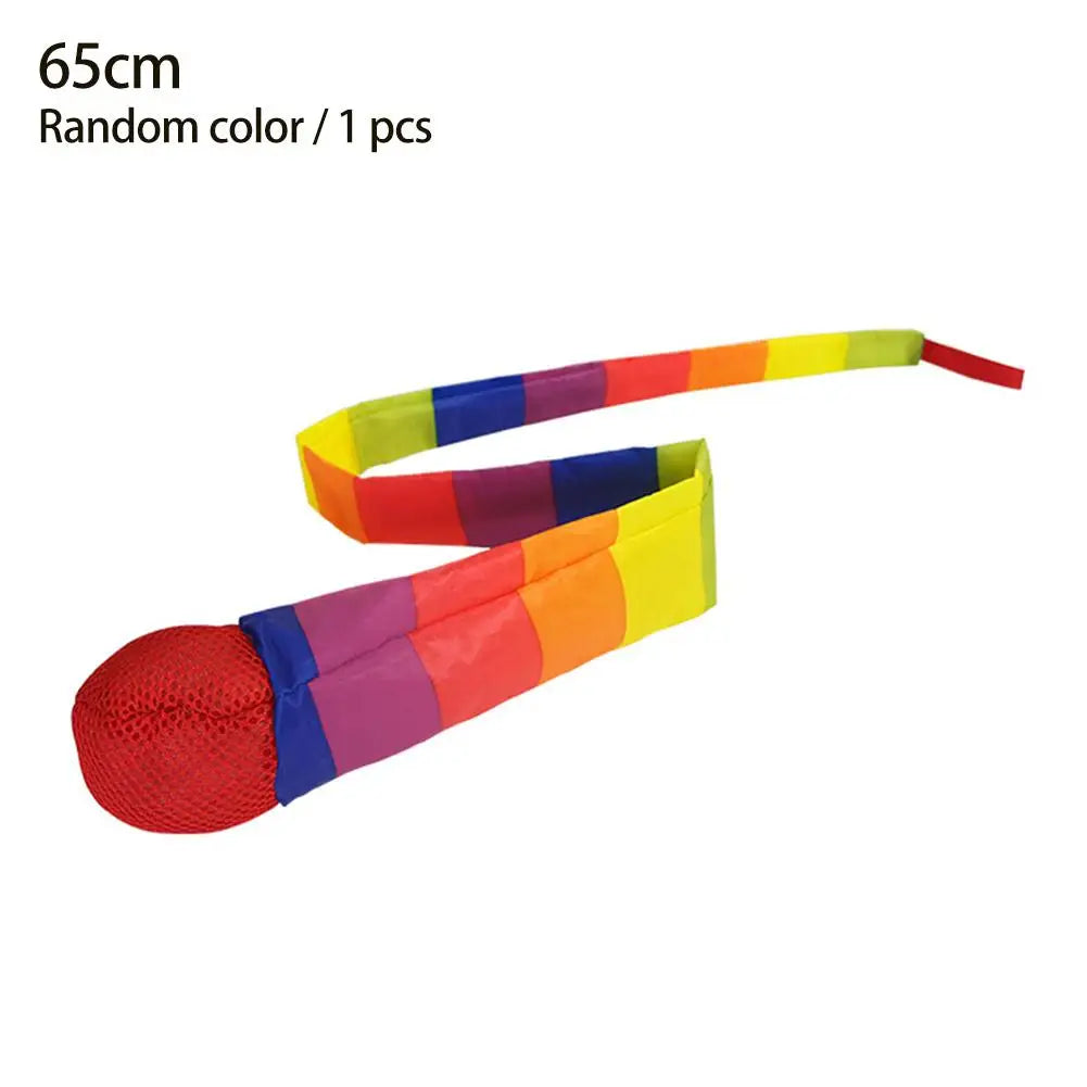 Interactive Rainbow Windproof Sandbag Safe Catch Tail Soft Ball Children Parent Outdoor Sports Meteor Ball Sensory Training Toy