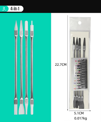 IC Chip Repair Thin Blade CPU NAND Remover BGA Maintenance Knife Remove Glue Disassemble Phone Tablet PC Knife Tools Kit