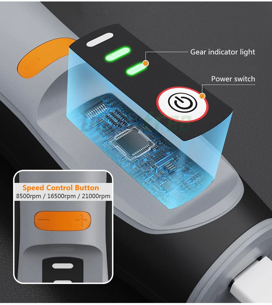 35W Rechargeable Electric Drill 3 Speed Engraving Pen USB Cordless Rotary Tool For Jewelry Metal Dremel Tools 8500r-21000r/min