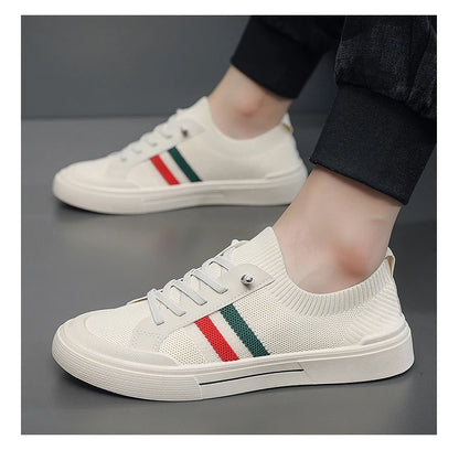 Men's breathable mesh casual shoes  summer lightweight soft soled comfortable outdoor walking shoes youth versatile trendy shoes