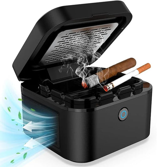 Multifuntional Ashtray Air Purifier Smokless  Smoke Removing ,USB Chargeable Smokeless Ashtray Indoor,Outdoor,Home,Office