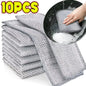5/10/20/30 Silver Wire Cleaning Cloths Kitchen Dishwashing Cloths Non-Stick Oil Stain Removal Wipes Reusable Multi-Purpose Cleaning Towels Suitable for Tableware and Stovetops