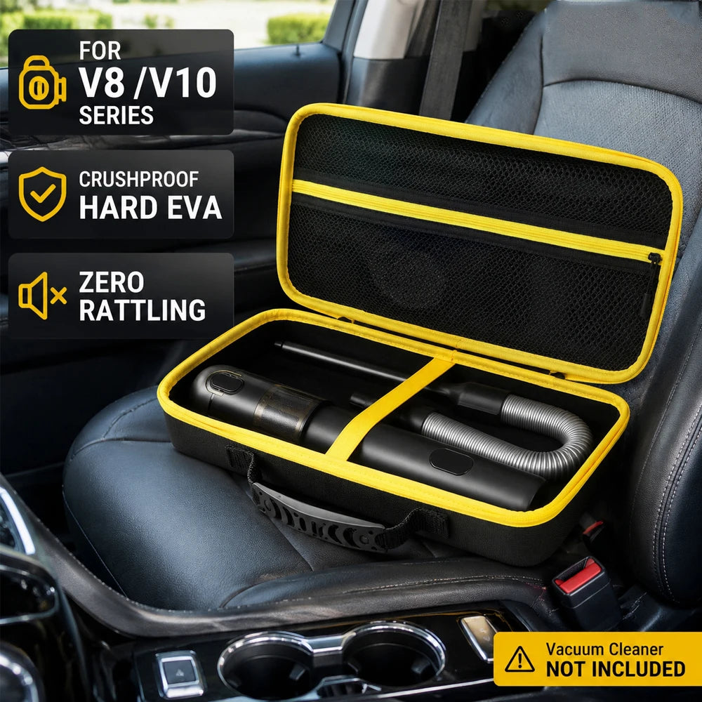 Car Vacuum Hard Case For Fanttik V8 V10 Apex Mate Bag Storage Organizer Cleaner EVA Shockproof Waterproof Protective Travel Trun