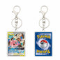 Key chain Charmander Mewtwo Umbreon Jigglypuff Venusaur Blastoise Solgaleo Game Card Acrylic Keychain Pendant Decoration