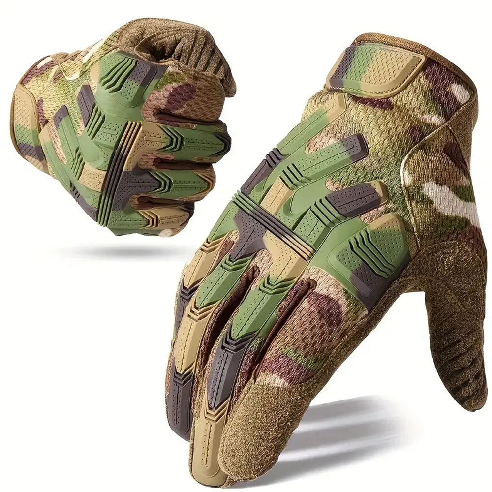 Tactical Fingerless Gloves Sports Airsoft Combat Paintball Shooting Hunting Driving Work Non-slip Anti-sweat Half Finger Men