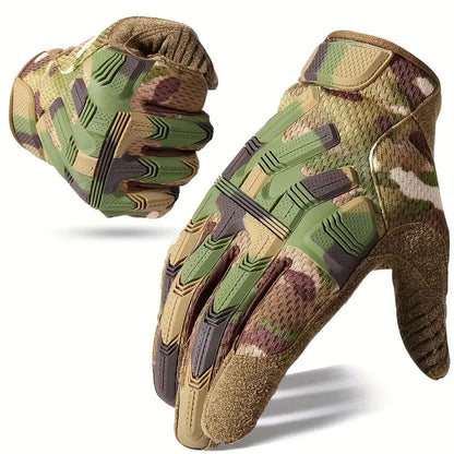 Tactical Fingerless Gloves Sports Airsoft Combat Paintball Shooting Hunting Driving Work Non-slip Anti-sweat Half Finger Men