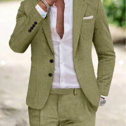 2027 New Spring And Autumn Mens Digital Printed 2 Piece Suit Set Plus Size Smart Casual Blazer Outfit For Business And Wedding