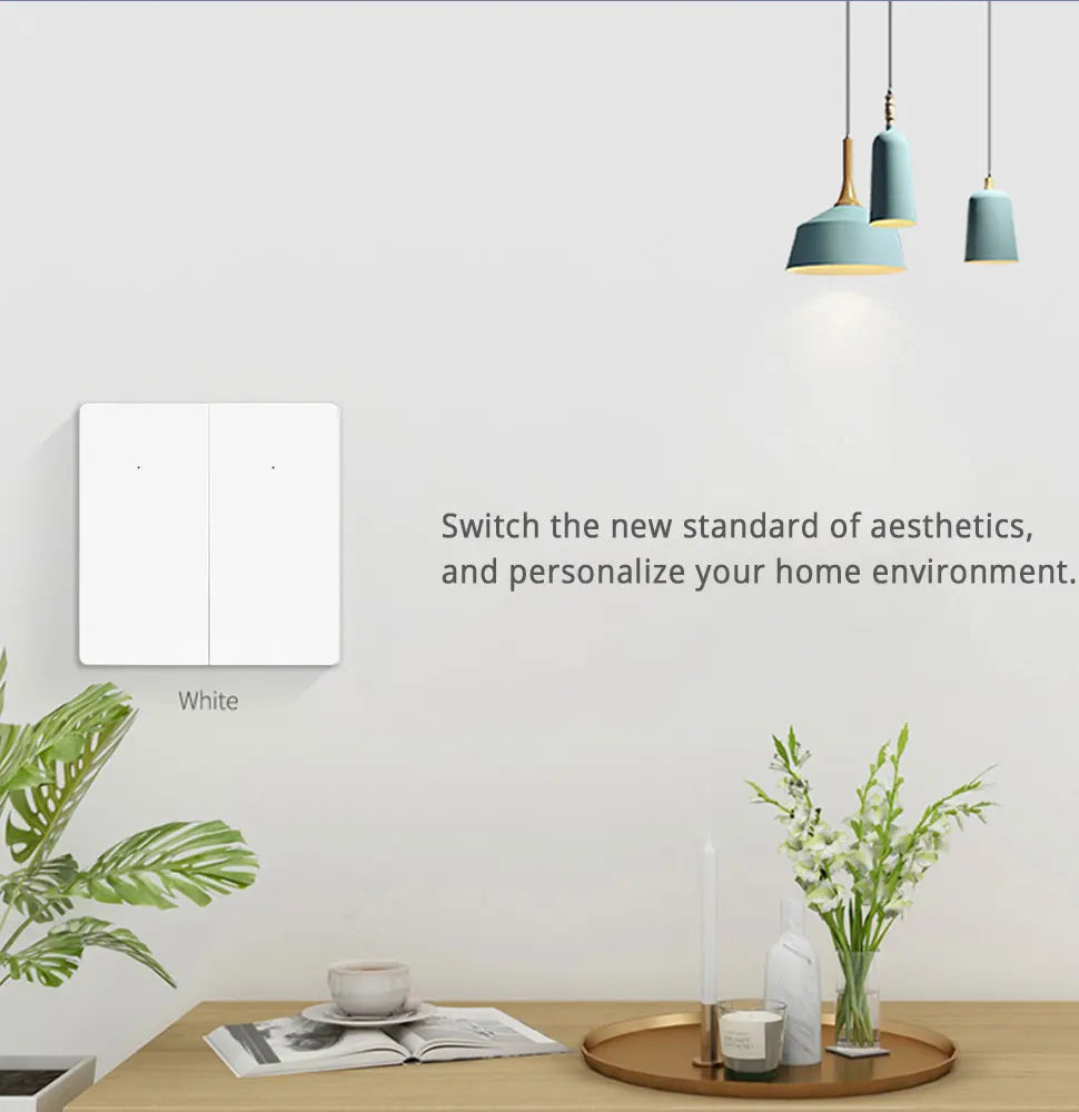 Zemismart Zigbee No Neutral Switch Physical Push Interruptor Smart Wall Switches Work with Tuya Magnetic Latching Relay 220V