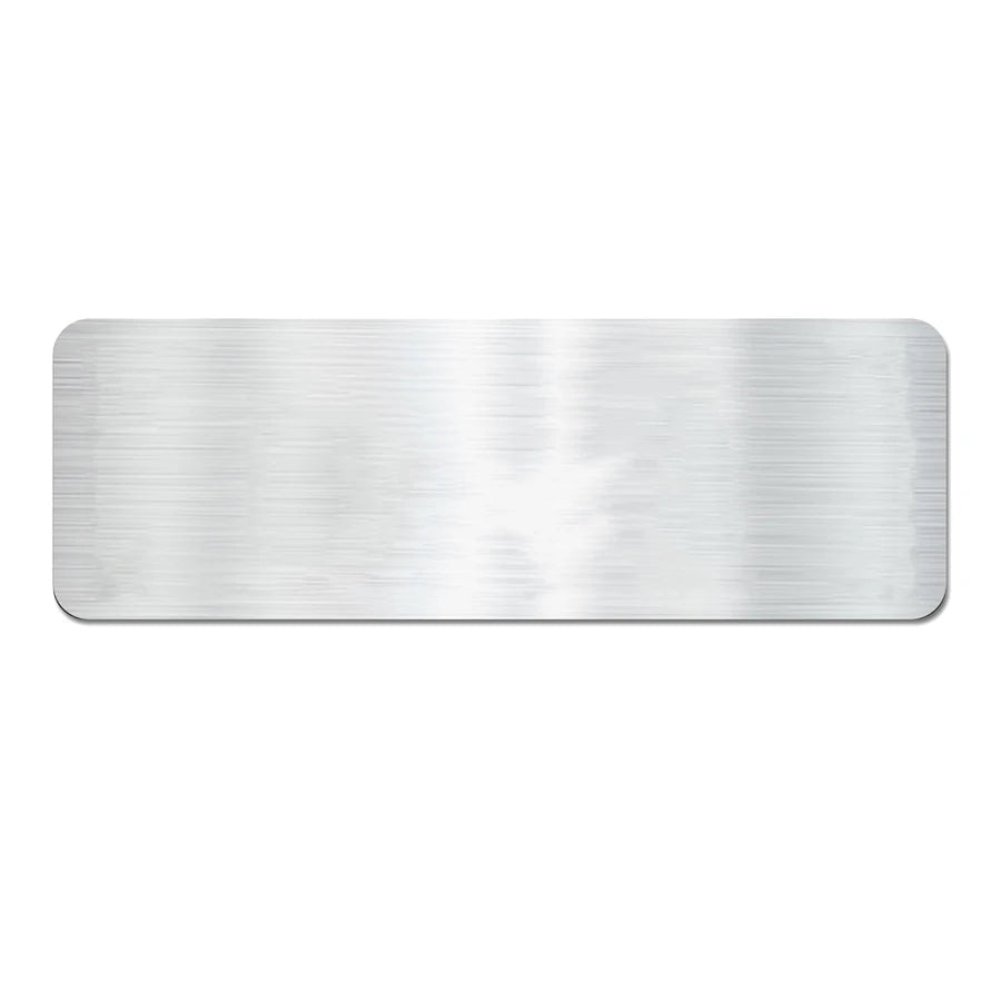 Personalized stainless steel Engraved Name Plate Memorial Plaque 3" W x 1" H | Custom Text Engraving, Memorial Keepsake Design
