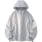 Summer Men's Hooded Sunscreen Jacket UPF50+ Ultra Thin Zipper Pocket Windbreaker Elastic Cuffs Outdoor Hiking Fishing Skin Coats