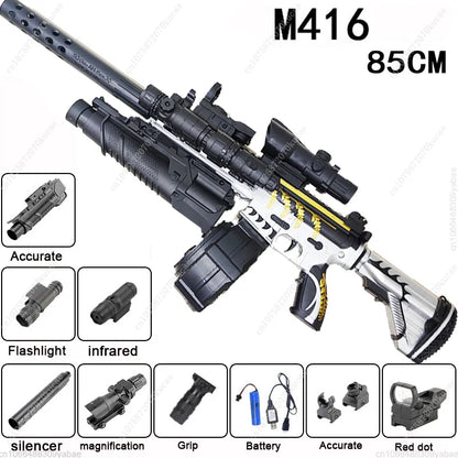 M416 Sniper Rifle Electric Toy Gun Water Beads Summer Outdoor Game AirSoft Splash Gun Kids Gift