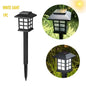 2Pcs Outdoor Solar LED Pathway Lights Walkway Garden Decor Street Lamp for Landscape Yard Patio Driveway Festival Lighting