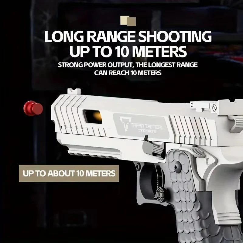 Csnoobs 2011 Continuous Shooting Toy Gun For Outdoor Games Hanging Shell Pistol Radish Gun Revolver Birthday Gift