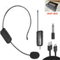 2.4G Head-mounted Wireless Lavalier Microphone Set Transmitter with Receiver for Amplifier Voice Speaker Teaching Tour Guide