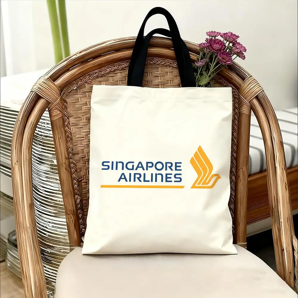 Singapore Airlines Storage Bags Handbag Women Casual Underarm Top Handle Bag Lady Shopping Travel Bags