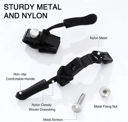Universal Zipper Repair Kit Quick Instant Detachable Zipper Head Replacement Zipper Slider Pull for Jacket Bags Coat Free Sewing