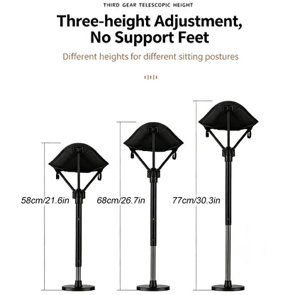 Mini Portable Telescopic Stool - One Leg Triangle Fishing Chair, Ideal for Outdoor Camping, Travel, Queuing & Beach Activities