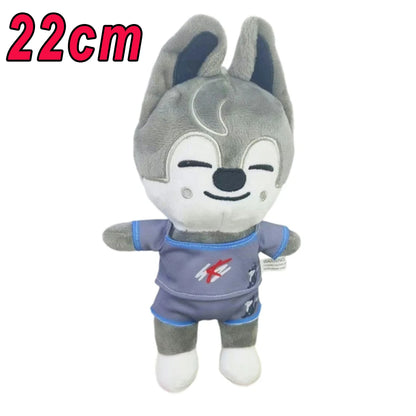 8pcs Skzoo Plush 25cm Kpop Cartoon Stuffed Animal Plushies Stray Kids Plush Doll Toys Kawaii JYP Adults KZ Fans Keychain  Gift