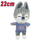 8pcs Skzoo Plush 25cm Kpop Cartoon Stuffed Animal Plushies Stray Kids Plush Doll Toys Kawaii JYP Adults KZ Fans Keychain  Gift
