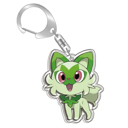Keychain for Pokemon Charizard Vaporeon Leafeon Bag Charms Acrylic Anime Game Collectable Gifts Art Collection Toy Decoration