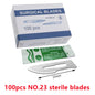 20-100pcs Sterile Carbon Steel Surgical Blades Scalpel Knife for DIY Cutting Phone Repair Carving Animal Grooming Maintenance