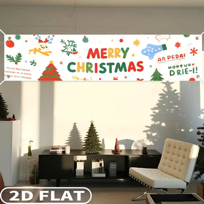 2D Flat 1pc Custom Party Banner for 4 Seasons Decorations- Single Sided Printing, Ideal for Festive, Graduations, Events Decor