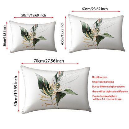 Two-piece suit Blue Floral Pillowcase for Bed , Used for sofas, chairs, cars, decorative cushion covers, pillowcases.
