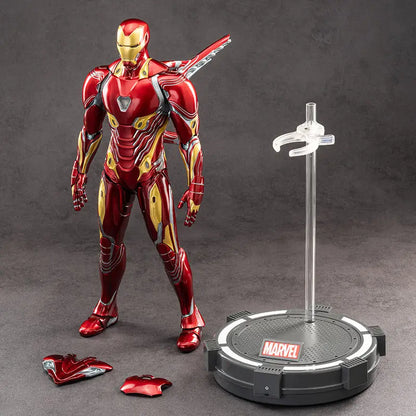 ZDTDS Original 1/5 36CM Iron Man MK50 MK3 LED lighting 10th Anniversary Memorial Collect Tony Stark Model Action Figure Gift